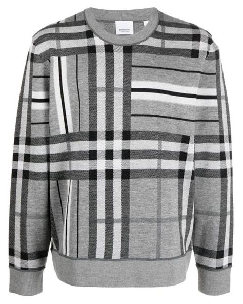 burberry grey crewneck